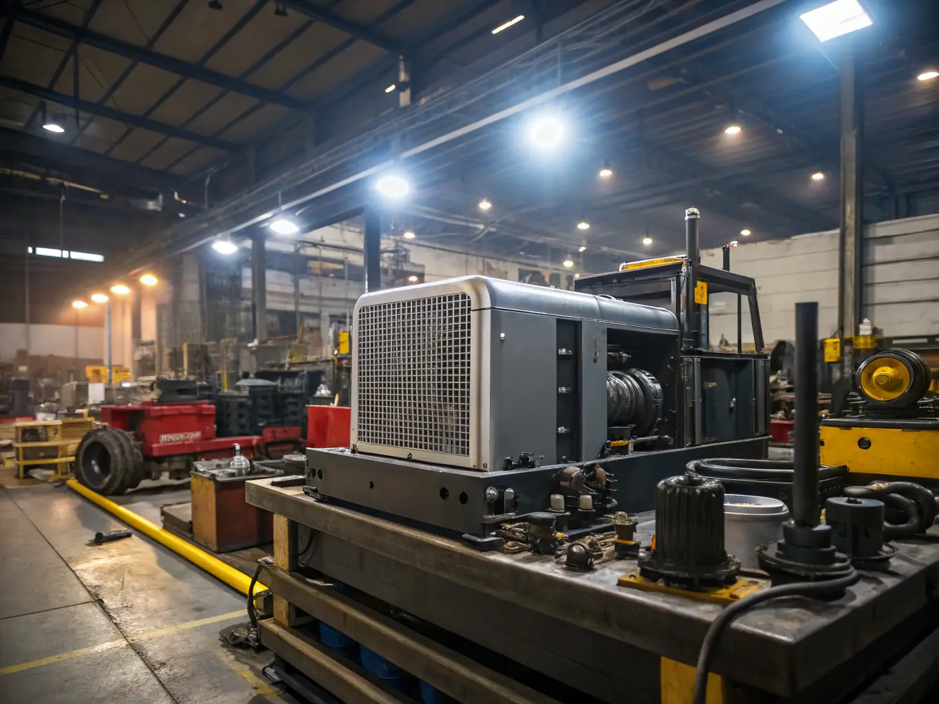 An image showcasing various types of equipment in a manufacturing setting, representing equipment financing options.